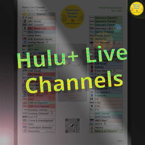 hulu printable channel lineup